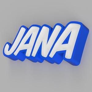NAMELED JANA - LED LAMP WITH NAME
