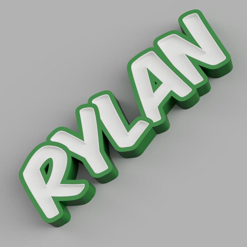 NAMELED RYLAN - LED LAMP WITH NAME