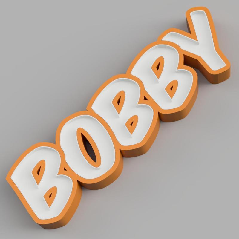 NAMELED BOBBY - LED LAMP WITH NAME