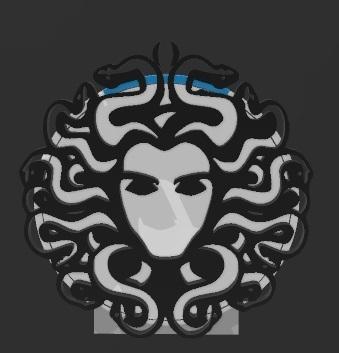 Suporte Alexa Echo Pop Górgona Medusa