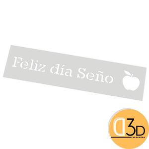 Stencil "Happy day teacher".