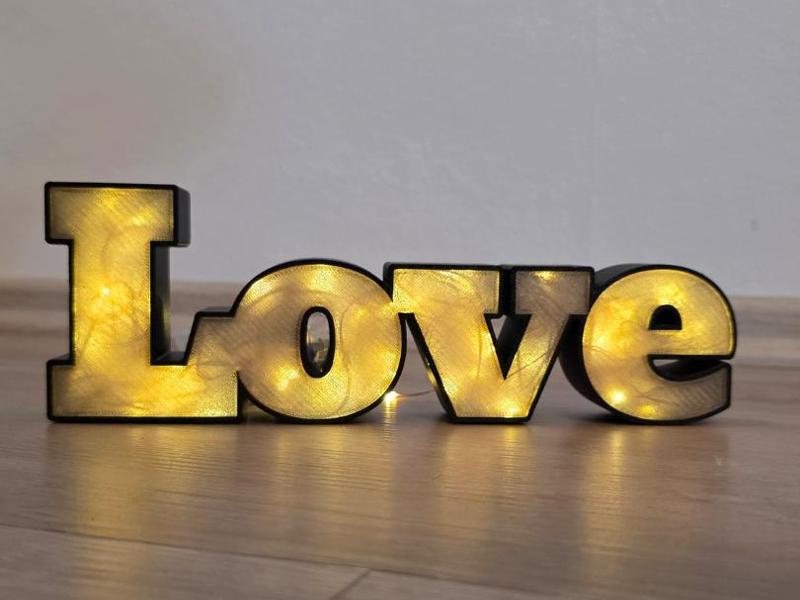 Lightbox/ Lichtbox Love LED