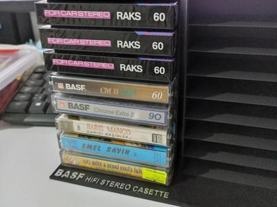 Cassette rack, cassette holder.