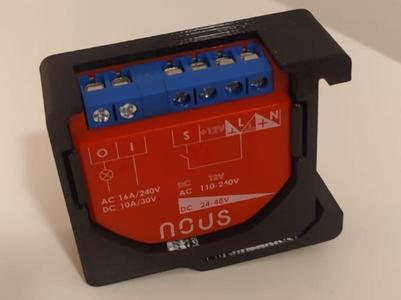 NOUS-zigbee-base on DIN rail