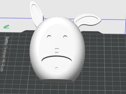 egg-holding rabbit 
