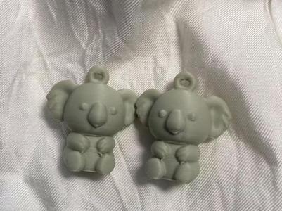 3D Printed Koala Earrings