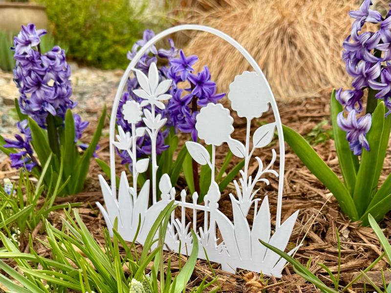 Garden Floral Silhouette Spring Yard Decor
