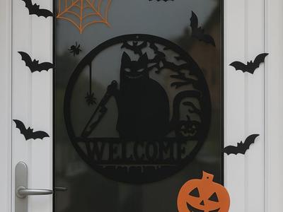 Halloween Welcome Door Decoration