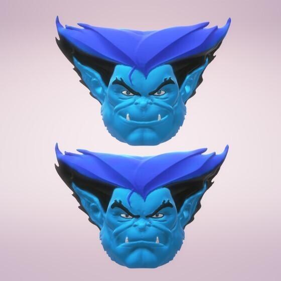 Beast X-men 97 - head sculpts