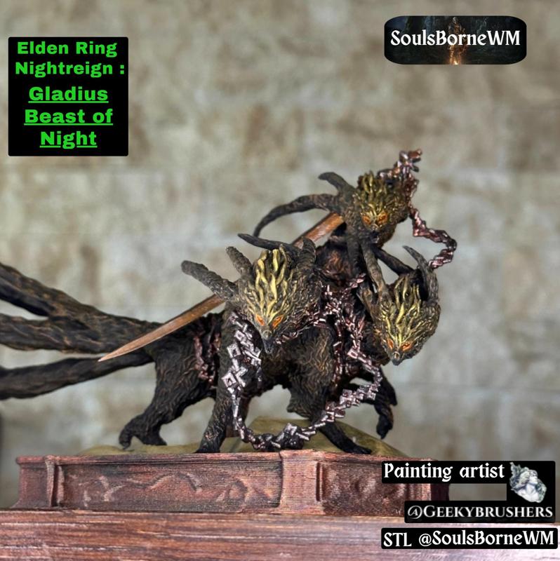 Elden Ring Nightreign : Gladius Beast of Night (Tricephalos)
