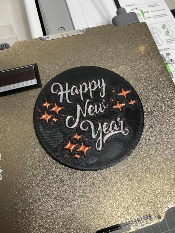 Happy new year Coaster second edition