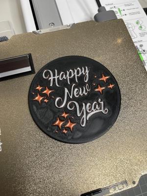 Happy new year Coaster second edition