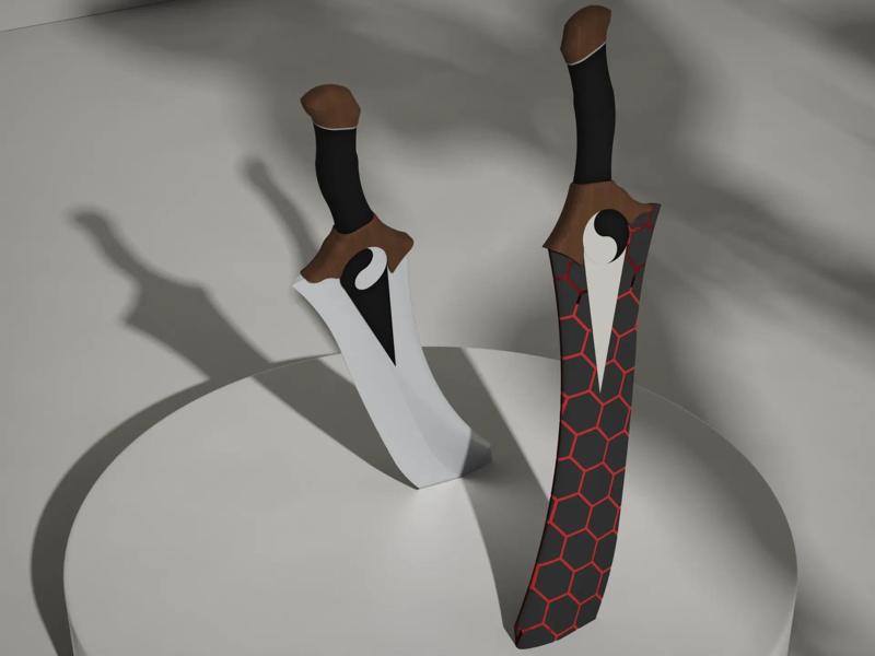 Fate - Shirou Emiya (Red Archer) - Ganjiang and Moye (1:1 Dual Single-Handed Swords, Supports Multi-Color Printing)