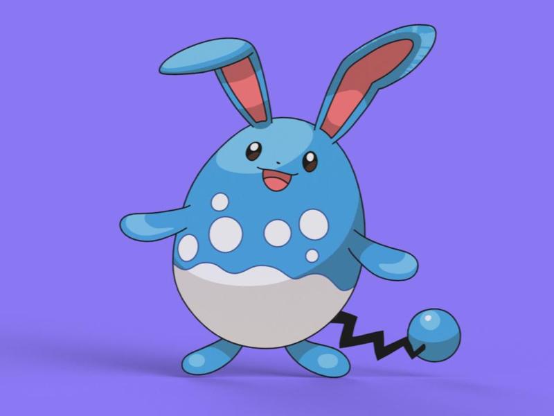Azumarill Wall Art