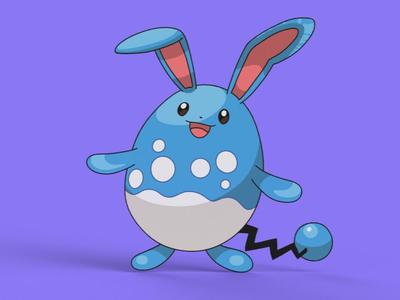 Azumarill Wall Art