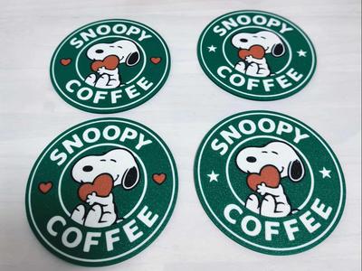 Snoopy Coffee Coaster Set with Stand 