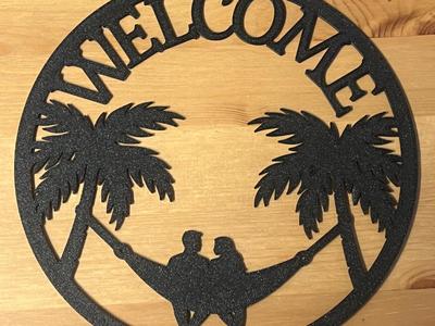 welcome wall art