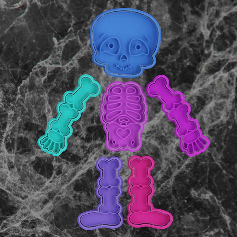 skeleton 25 cm COOKIE CUTTER 6 parts