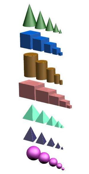 Volumetric figures (35 models)