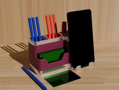 Multifunction Pencil Holder Container 3 - Contenedor Multifuncion Porta Lapices 3