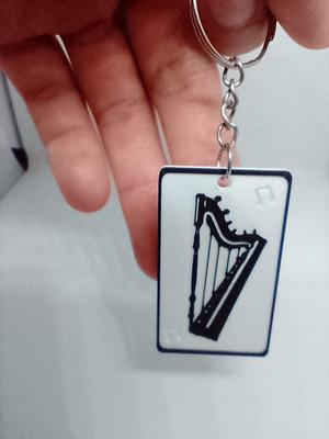 Harp Key Ring