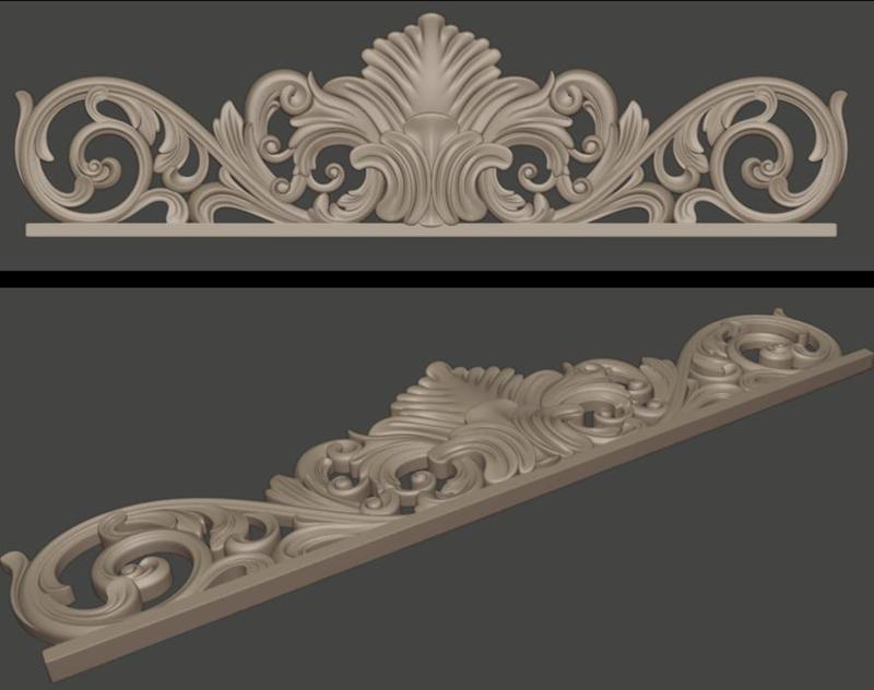 Rococo Style Decorative Panel