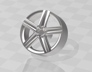 Seat Cupra, Ibiza, Bocanegra Wheels For Scale Model