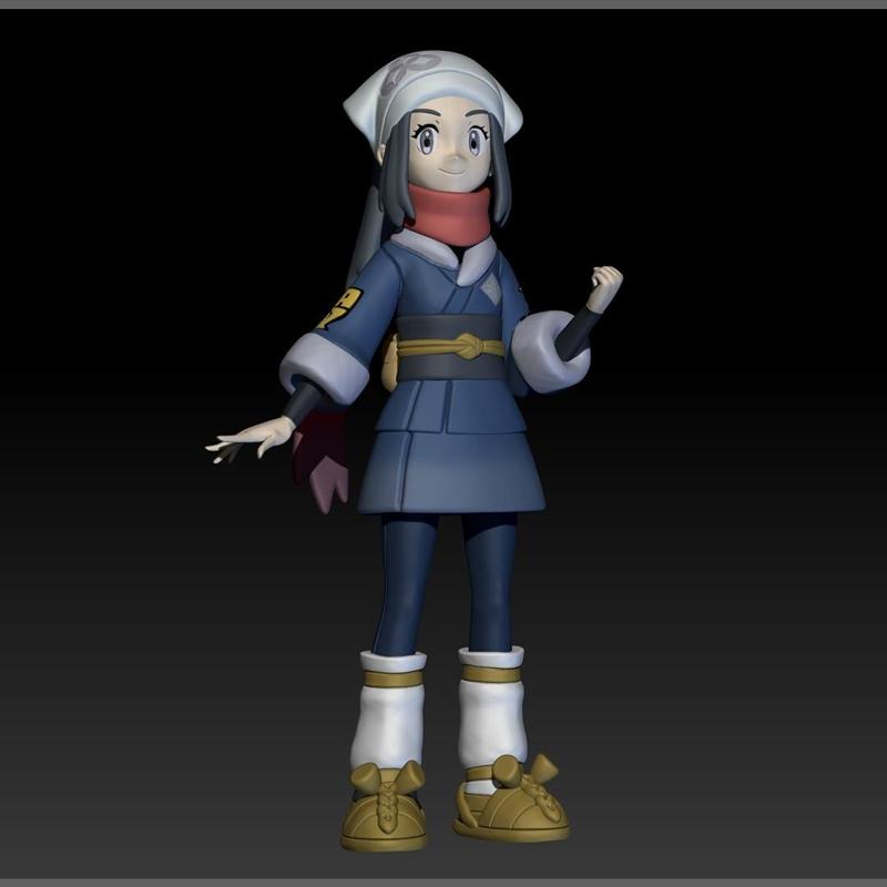 Pokemon Hisui Trainer Akari