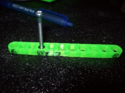 6 to 8 mm nut test for clearance.   .2mm steps.