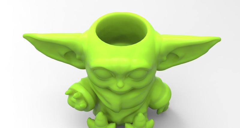 Baby Yoda Vase