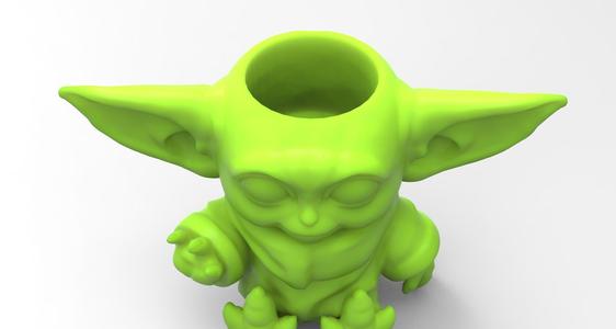 Baby Yoda Vase