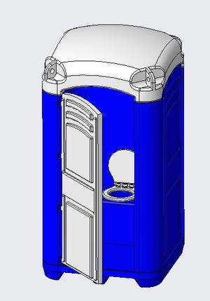 Pop-up toilet scale 1:32