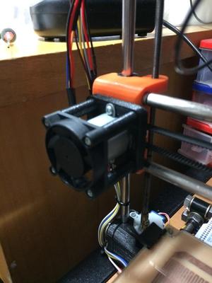 Spacer for aluminum GT2 pulley and fan mount for X axis + Fan mount for Y axis