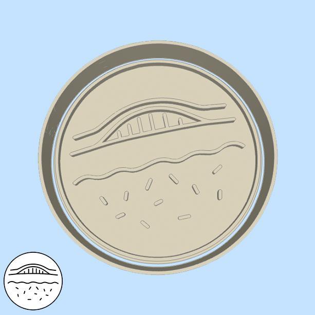 Science and technology cookie cutters - skin bruise (style 1)