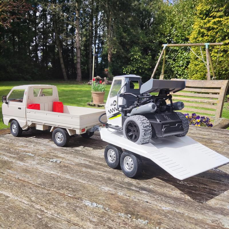 D12 WPL 1:10 Kei Truck  3 wheeler drifter TRAILER