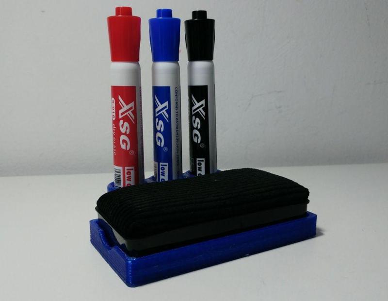 Whiteboard markers & eraser holder