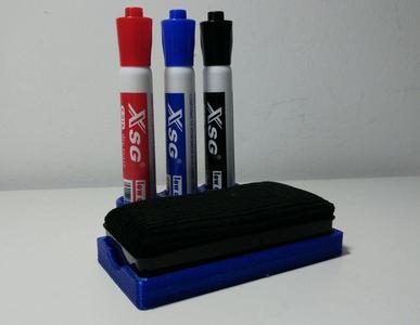 Whiteboard markers & eraser holder