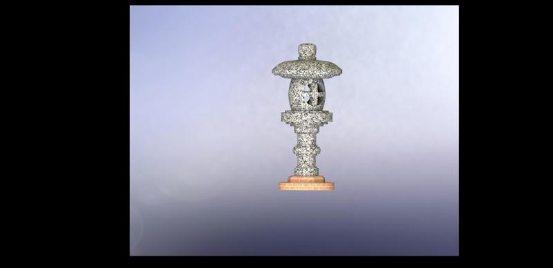 Đèn vườn tiểu cảnh 1 (Garden lights decorate small landscapes)