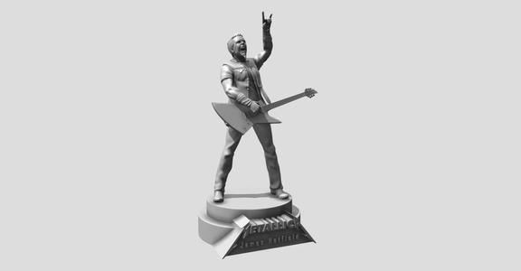 James Hetfield Metallica - 3d printing