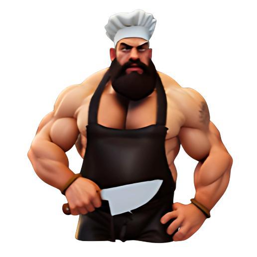 Muscular Chef Figurine