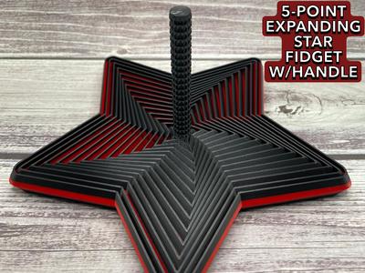 5-Point Expanding Star Fidget w/Handle