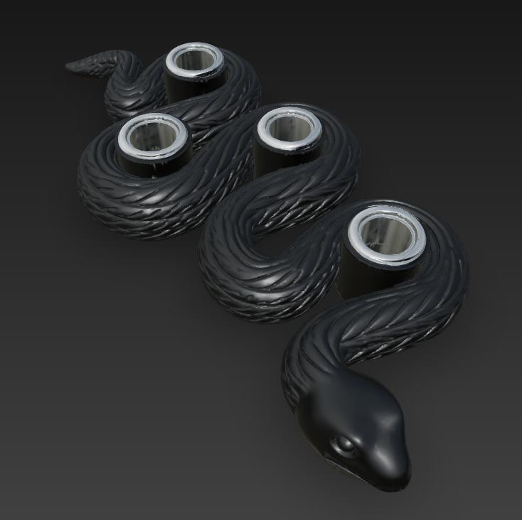 Snake Candle Holder Gothic Decoration