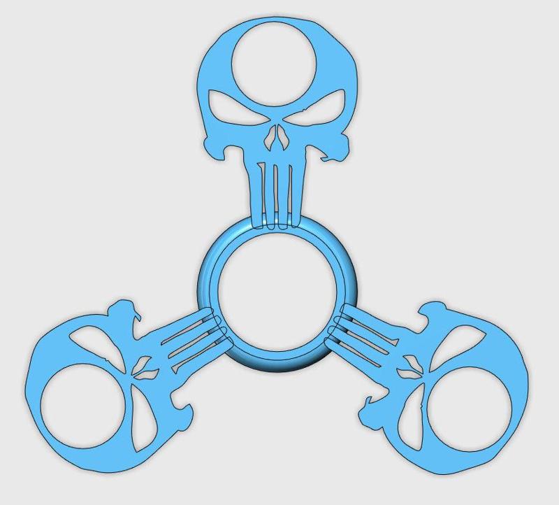 Punisher Spinner & Punisher with 17mm x 6mm x 6mm barrings for Head,