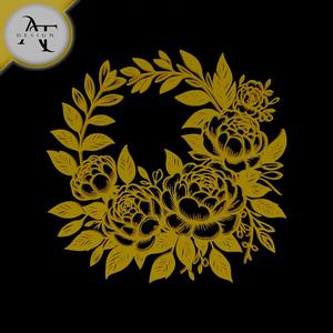 Flowers - Line Art - 2D Wall Art Decor