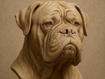 Bordeaux Dog Bust