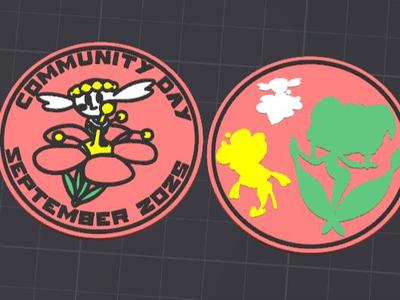 Pokemon Go Community Day #108 coin - Flabébé