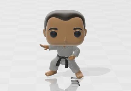 funko pop karate man cute cool chibi figurine statue model