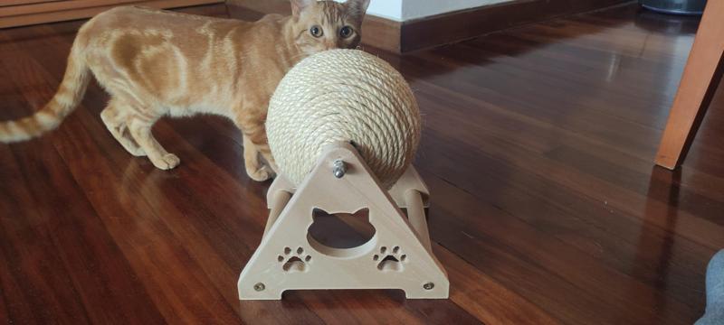 Cat scratching ball