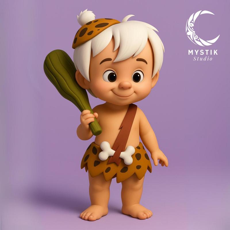 Bamm-Bamm Rubble – Cartoon 3D Figure | Bamm-Bamm Mármol