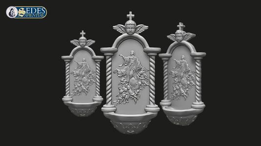 Holy Water Font - Assumption of Mary | Catholic Art